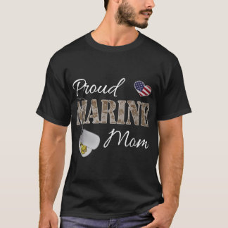 Proud Marine Mum  T-Shirt