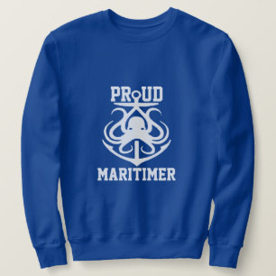 Proud Maritimer anchor octopus Lighthouse route Sweatshirt