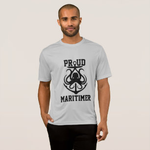 Proud Maritimer anchor octopus Lighthouse route T- T-Shirt