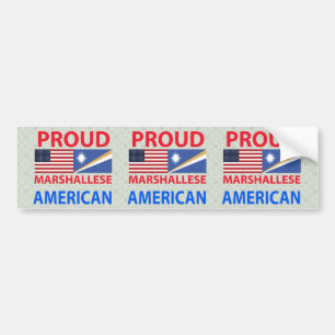 Proud Marshallese American Bumper Sticker