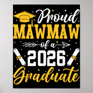 Proud Mawmaw Of A 2026 Graduate Senior Grandma Poster