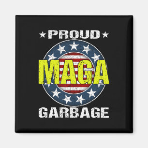 Proud Mega Garbyge Trump Supporter President Us 47 Magnet