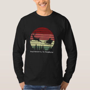 Proud Member Of The Naughty List Santa Sleigh Retr T-Shirt