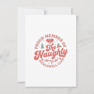Proud Member of the Naughty Pickleball Club Invitation