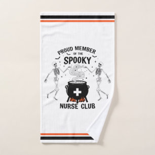 Proud Member of the Spooky Nurse Club Hand Towel