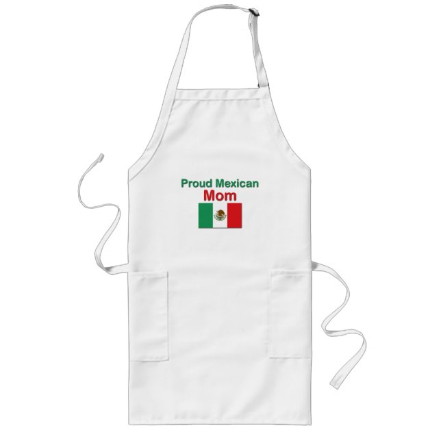 Proud Mexican Mum Long Apron (Front)