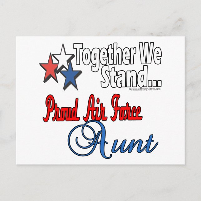 Proud Military Aunt Postcard (Front)