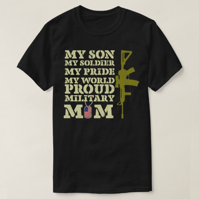 Proud Military Mum Gift T-Shirt (Design Front)
