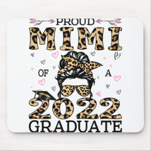 Proud Mimi Of A 2022 Graduate Leopard Print Messy Mouse Pad