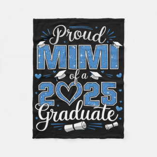 Proud Mimi Of A Cl Of 2025 Graduate 2025 Senior Mi Fleece Blanket