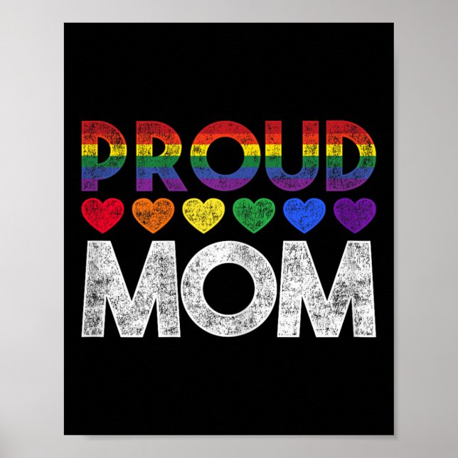 Proud Mom Lgbt  Poster (Front)