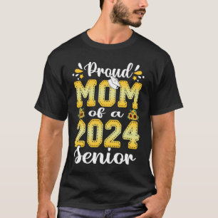 Proud Mom Of a 2024 Senior Sunflower Graduation 2 T-Shirt