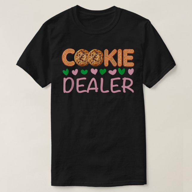 PROUD MOM OF A COOKIE DEALER Girl Troop Leader Mat T-Shirt (Design Front)