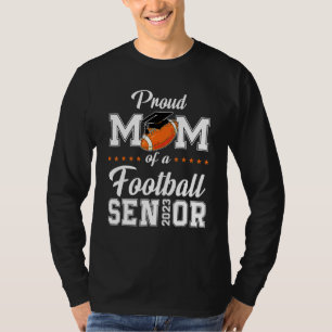 Proud Mom Of A Football Senior 2023 Tee Funny Grad