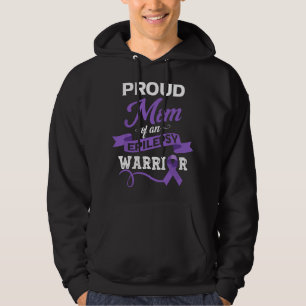 Proud Mom Of An Epilepsy Warrior Epilepsy Awarenes Hoodie