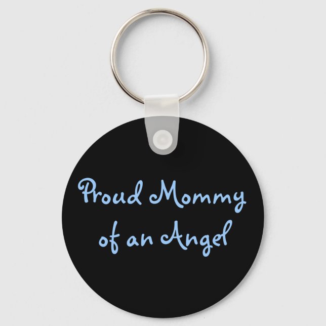 Proud Mommy of an Angel Key Ring (Front)