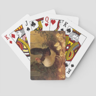 Proud Mother Hen and Her Chicks (Baby Chickens) Playing Cards