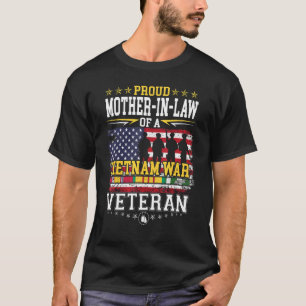 Proud Mother in law Vietnam War Veteran Matching w T-Shirt