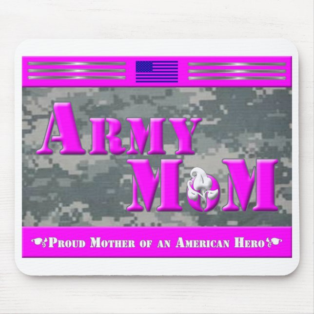 Proud Mother of an American Hero Gift Mouse Pad (Front)