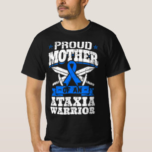 Proud Mother Of An Ataxia Warrior Awareness Ribbon T-Shirt