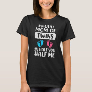 Proud Mother of twins boy or girl proud mum Premiu T-Shirt