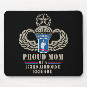 Proud Mum 173rd Airborne Brigade Veteran Military  Mouse Pad