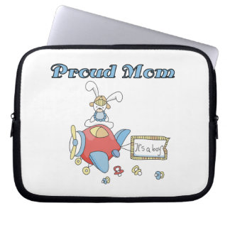 Proud Mum Aeroplane It's a Boy Gifts Laptop Sleeve