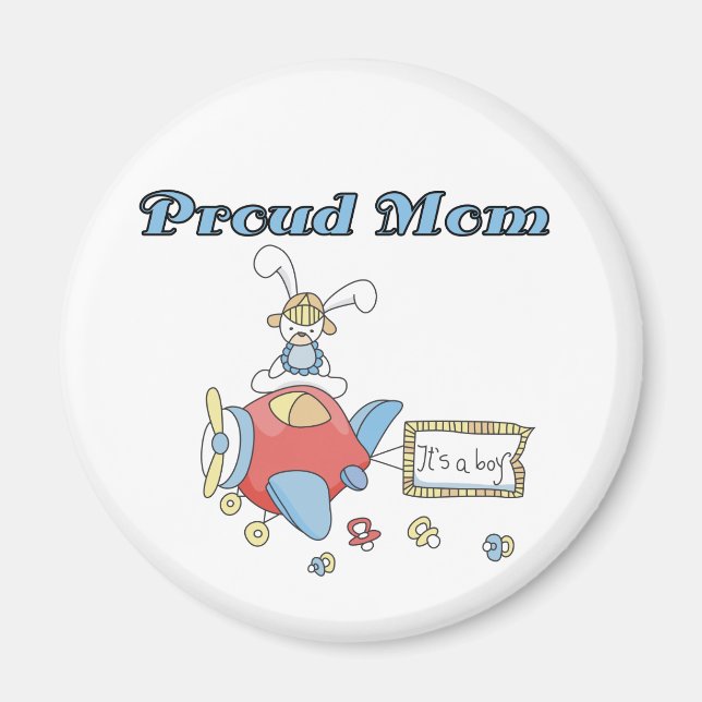 Proud Mum-Aeroplane It's a Boy tshirts and gifts Magnet (Front)