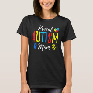 Proud Mum Autism Awareness Family Matching Mum Aut T-Shirt