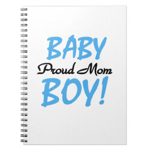 Proud Mum Baby Boy Gifts Notebook