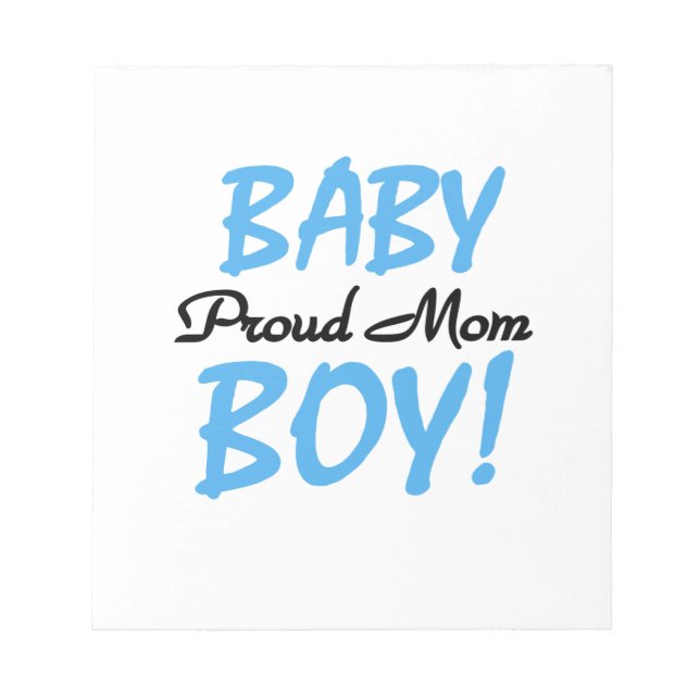 Proud Mum Baby Boy Gifts Notepad (Front)
