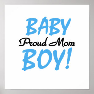 Proud Mum Baby Boy Gifts Poster