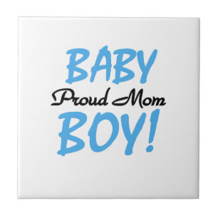 Proud Mum Baby Boy Gifts Tile