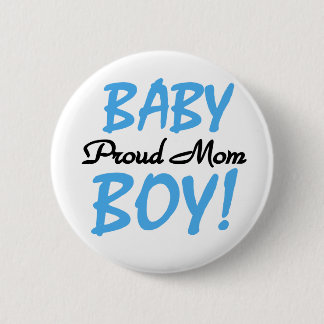 Proud Mum Baby Boy Tshirts and Gifts 6 Cm Round Badge