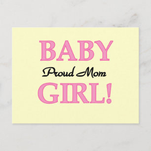 Proud Mum Baby Girl Tshirts and Gifts Postcard