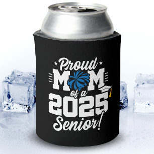 Proud Mum Cheerleader Class of 2025 Cheer Senior Can Cooler