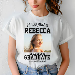 Proud Mum Class of 2025 Graduate Parent Custom T-Shirt
