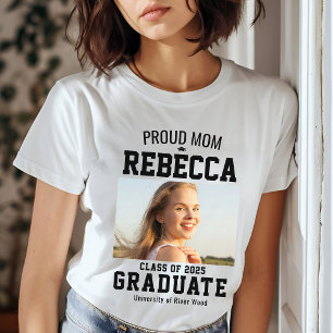 Proud Mum Class of 2025 Graduate Parent Custom T-Shirt
