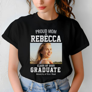 Proud Mum Class of 2025 Graduate Parent Custom T-Shirt