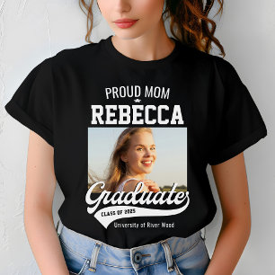 Proud Mum Class of 2025 Graduate Parent Custom T-Shirt