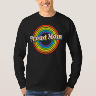 Proud Mum Lgbt Flag Lgbtq Lesbian Gay Bisexual Pri T-Shirt