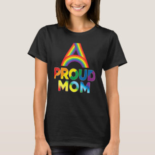 Proud Mum Lgbt Pride Gay Lesbian Rainbow Colourful T-Shirt