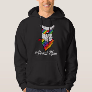 Proud Mum Momma Llama Alpaca Pride Lgbt Rainbow Tr Hoodie