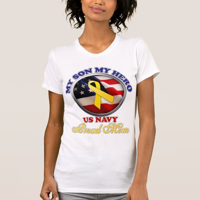 Proud Mum - Navy T-Shirt (Front)