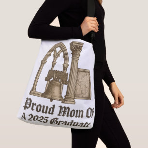 Proud Mum of 2025 Grad Classic Euro History Style Crossbody Bag