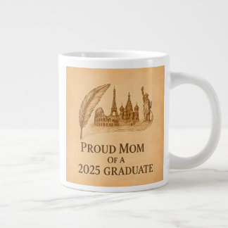 Proud Mum of 2025 History Grad – Landmark Art Large Coffee Mug