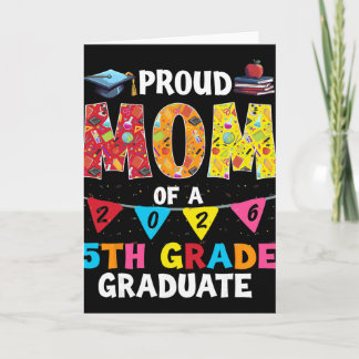 Proud Mum Of 2026 5th Grade Graduate Mother's Day  Card