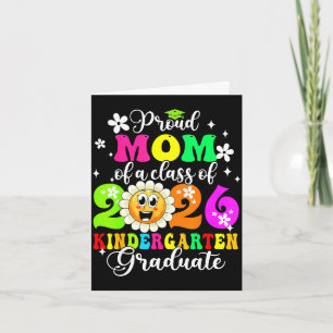 Proud mum of 2026 graduate kindergarten graduation card