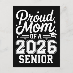 Proud Mum of 2026 Senior Soccer Graduation Gear Holiday Postcard