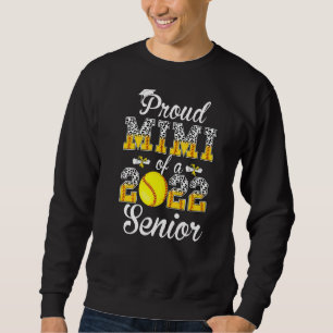 Proud Mum Of A 2022 Senior Leopard Softball Game D Sweatshirt